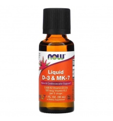 NOW FOODS Liquid D-3 & MK-7 (vitamín D3 K2MK7) 30 ml