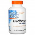 Doctor’s Best D-ribóza s bioenergiou ribóza 850 mg (ribóza) 120 vegetariánskych kapsúl