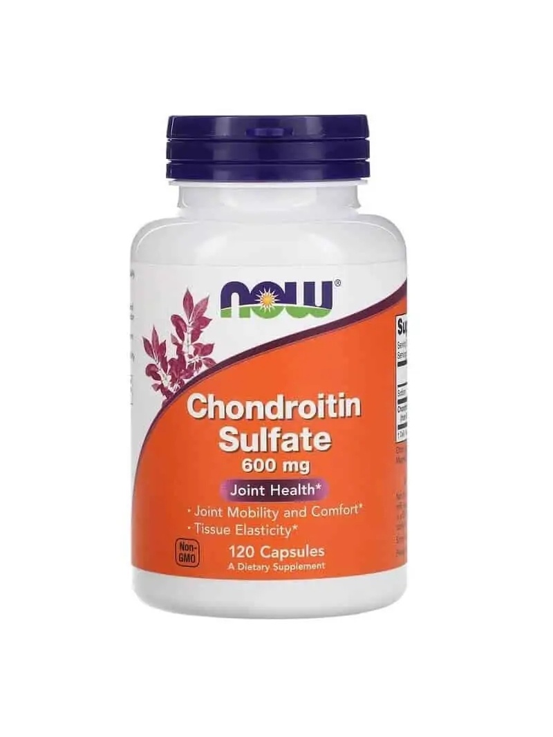 NOW FOODS Chondroitín sulfát 600 mg (zdravie kåbov) 120 kapsúl