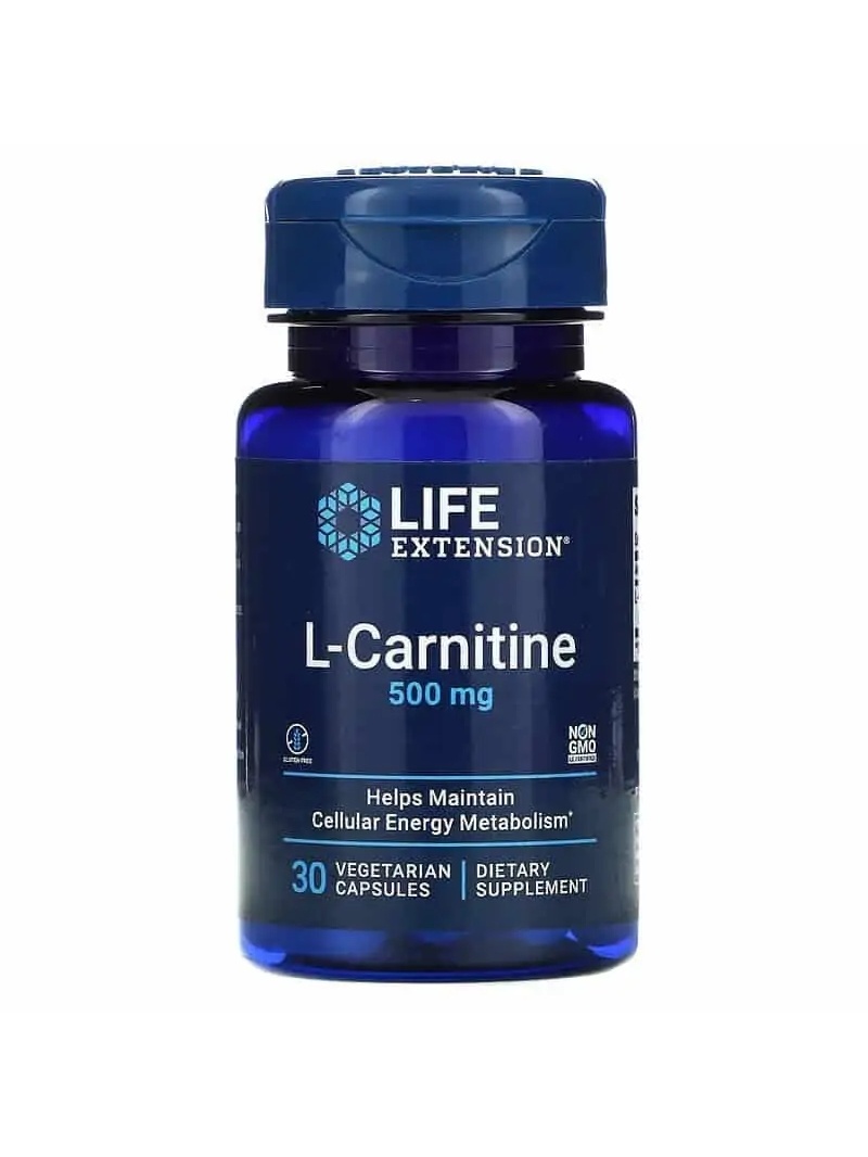 LIFE EXTENSION L-Carnitine 30 vegetariánskych kapsúl