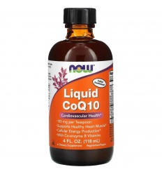 NOW FOODS CoQ10 Liquid (koenzým Q10 Liquid, kardiovaskulárne zdravie) 118 ml