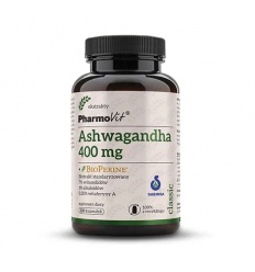 PHARMOVIT Ashwagandha 400 mg + Bioperine 120 kapsúl