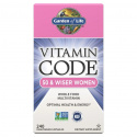 GARDEN OF LIFE Vitamin Code 50 & Wiser Women RAW Whole Food Multivitamín 240 vegetariánskych kapsúl