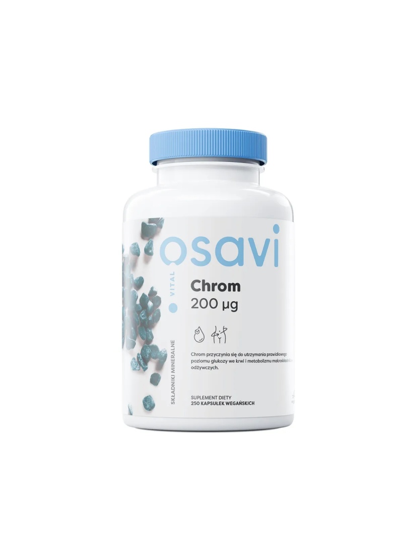 OSAVI Chromium 200 mcg (metabolizmus fytonutrientov) 250 vegánskych kapsúl