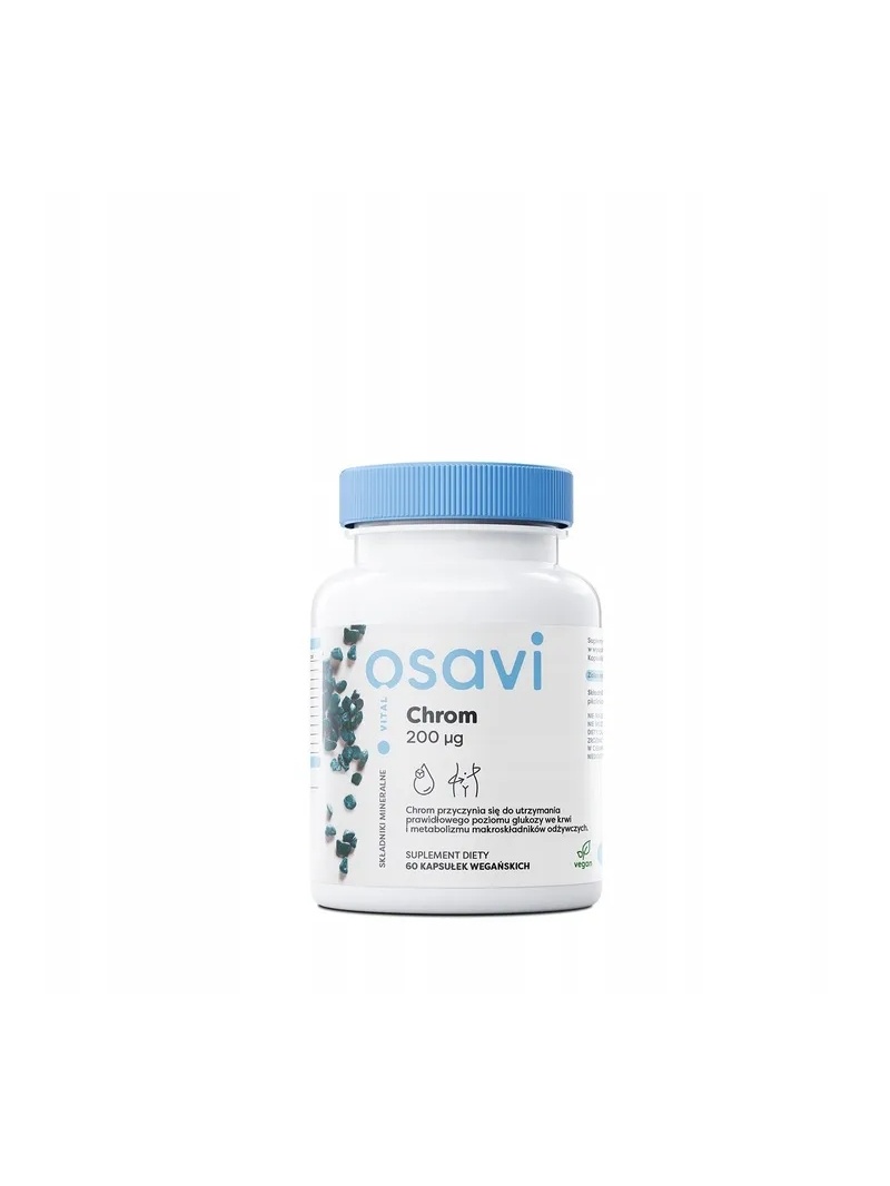 OSAVI Chromium 200 mcg (metabolizmus fytonutrientov) 60 vegánskych kapsúl