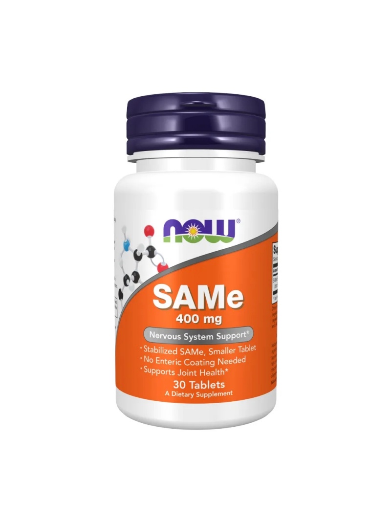 NOW FOODS SAMe 400 mg (podpora nervového systému a kĺbov) 30 tabliet