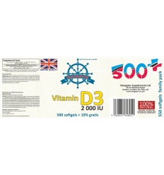 NAVIGATOR Vitamín D3 2000 IU 550 kapsuly