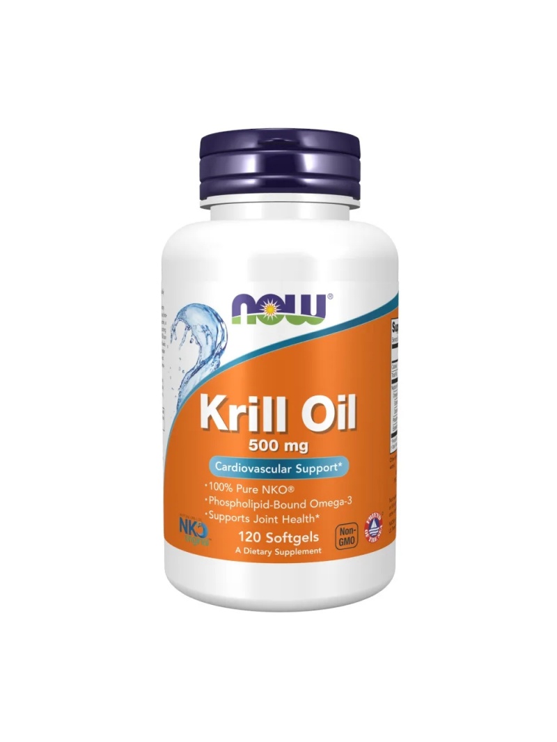 NOW FOODS Krill Oil 500 mg (Krill Oil) 120 mäkkých gélov