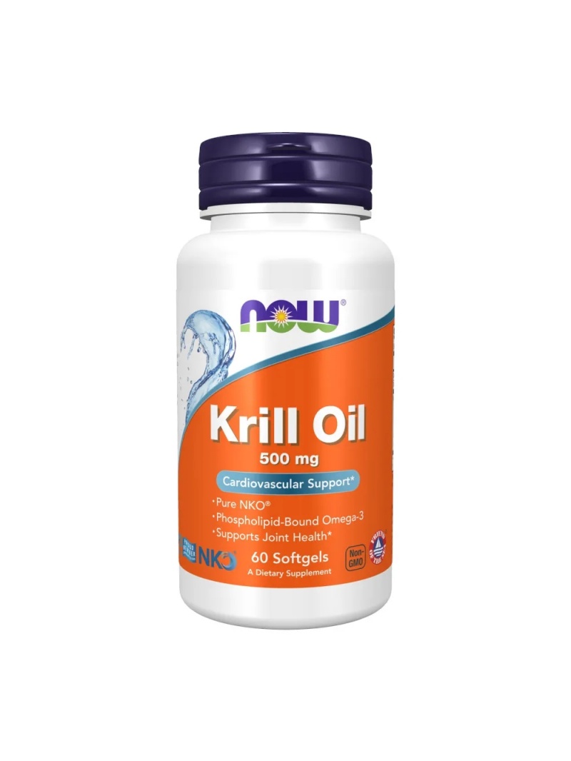 NOW FOODS Krill Oil 500 mg (Krill Oil) 60 mäkkých gélov