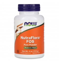 NOW FOODS NutraFlora FOS Pure Powder 113g