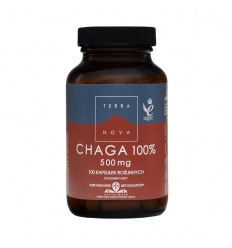 TERRANOVA Chaga 100% 500mg (ochrana proti voľným radikálom) 100 rastlinných kapsúl