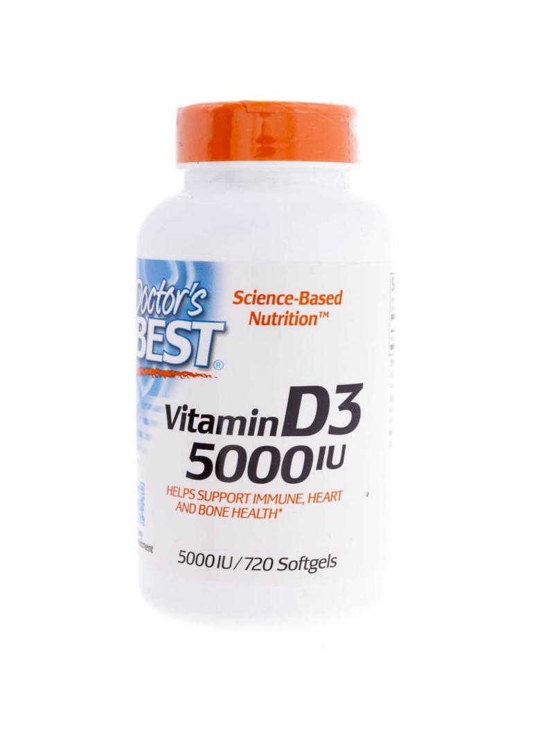 Doctor's Best Vitamín D3 5000 IU - 720 kapsúl