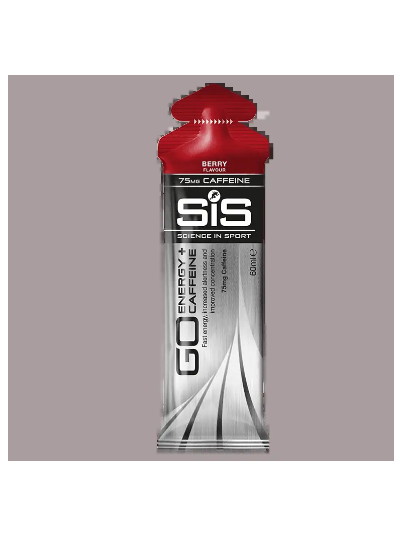 SiS GO Energy + kofeínový gél 60 ml Čučoriedka