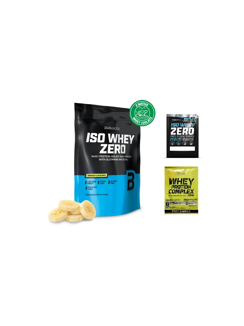 Biotech Iso Whey Zero Lactose Free (srvátkový proteínový izolát) 500 g čerešňový banán