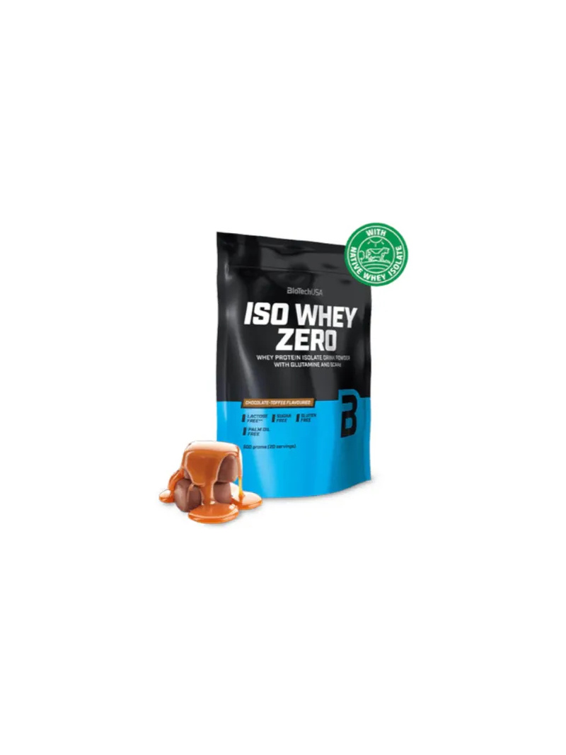 Biotech Iso Whey Zero Lactose Free (srvátkový proteínový izolát) 500 g čokoládový karamel