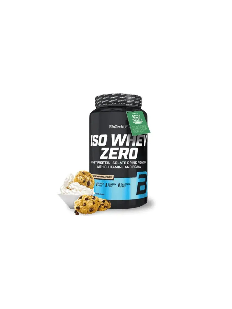 Biotech Iso Whey Zero Lactose Free (Whey Protein Isolate) 908 g sušienky so smotanou