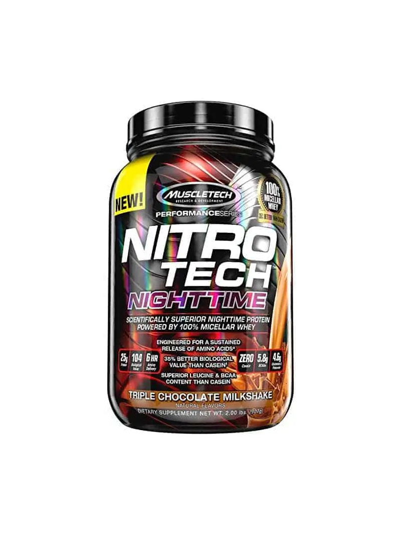 MUSCLETECH Nitro-Tech Performance Nighttime 900g čokoláda