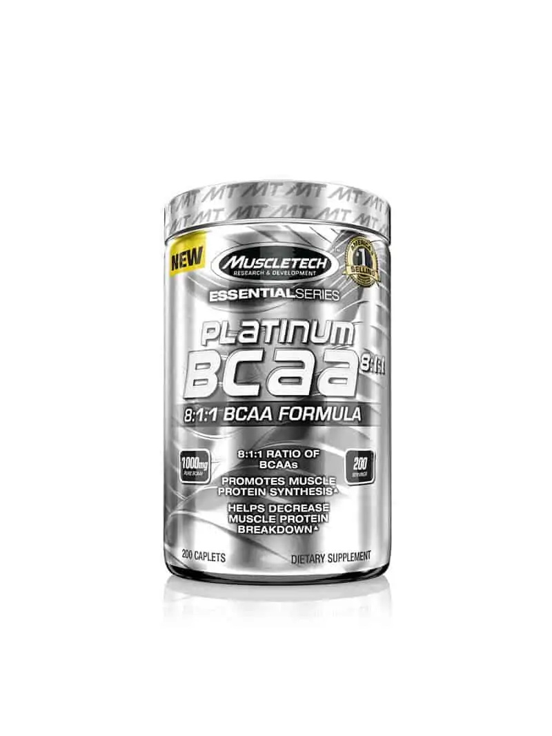 MUSCLETECH Platinum 100% BCAA 8:1:1 200 kapsúl