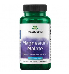 SWANSON Magnesium Malate (Magnesium Malate) - 60 vegetariánskych tabliet