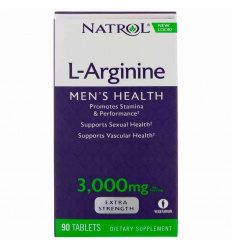 NATROL L-Arginine 3000 mg (L-Arginine) - 90 vegetariánskych tabliet