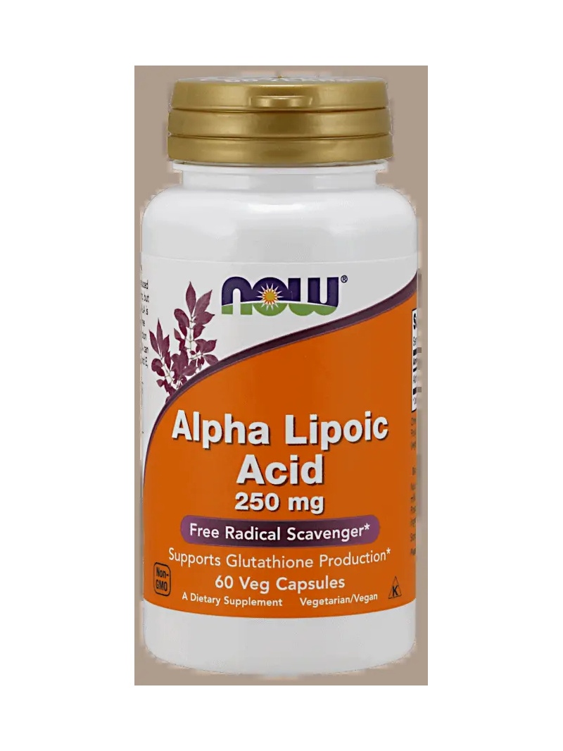 NOW FOODS Kyselina alfa-lipoová 250 mg - 60 kapsúl