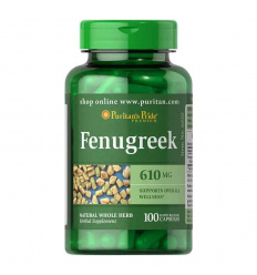 Puritan&#39;s Pride senovka grécka (fenugreek) – 610 mg – 100 kapsúl