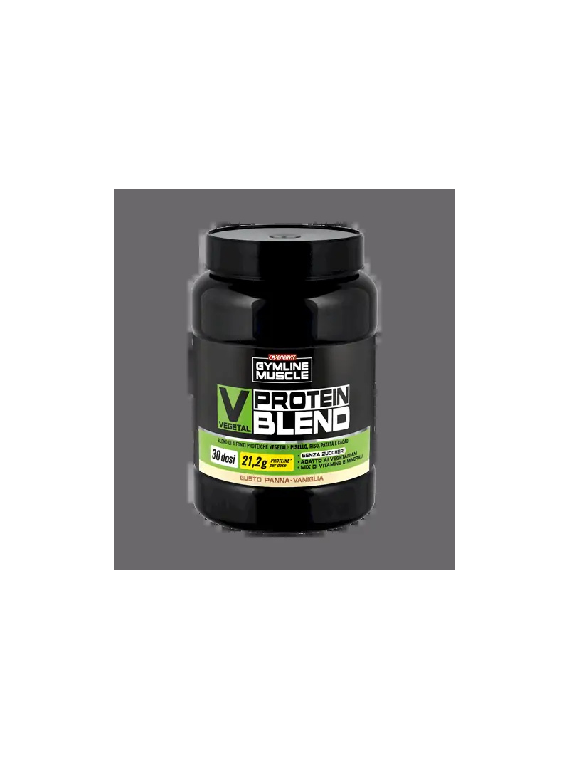 ENERVIT Gymline Muscle Vegetal Protein Blend (vegetariánsky proteín) 900 g - vanilka