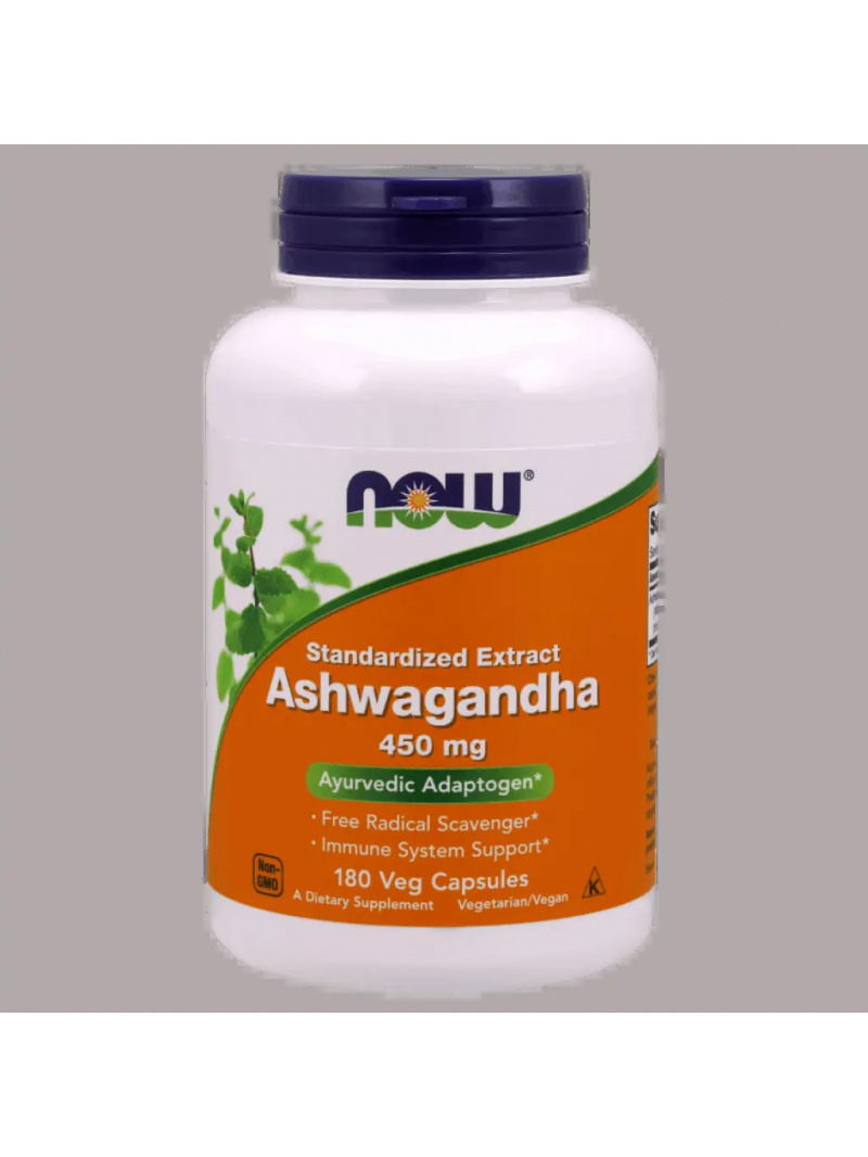 NOW FOODS Extrakt z Ashwagandhy 450 mg – 180 vegánskych kapsúl