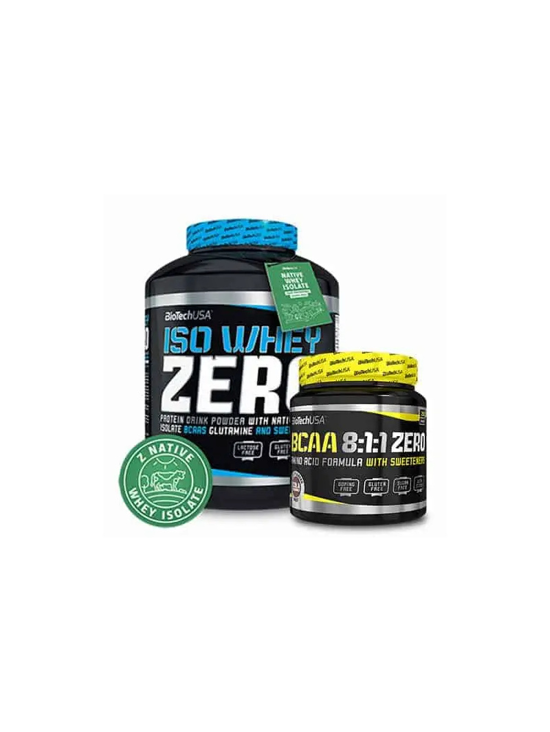 Biotech Iso Whey Zero Lactose Free (Whey Protein Isolate) 2270 g Arašidy + BCAA 8:1:1 Zero 250 g - ZADARMO