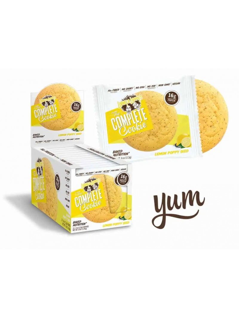 Lenny & Larry&#39;s Complete Cookie - Vegan Protein Cookie - 12 x 113 g - Citrón s makom