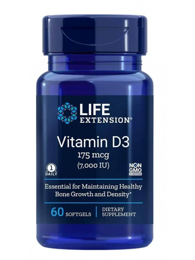 Haya Labs2 Vitamín D3 (vitamín D3) 7000 IU - 60 gélových kapsúl