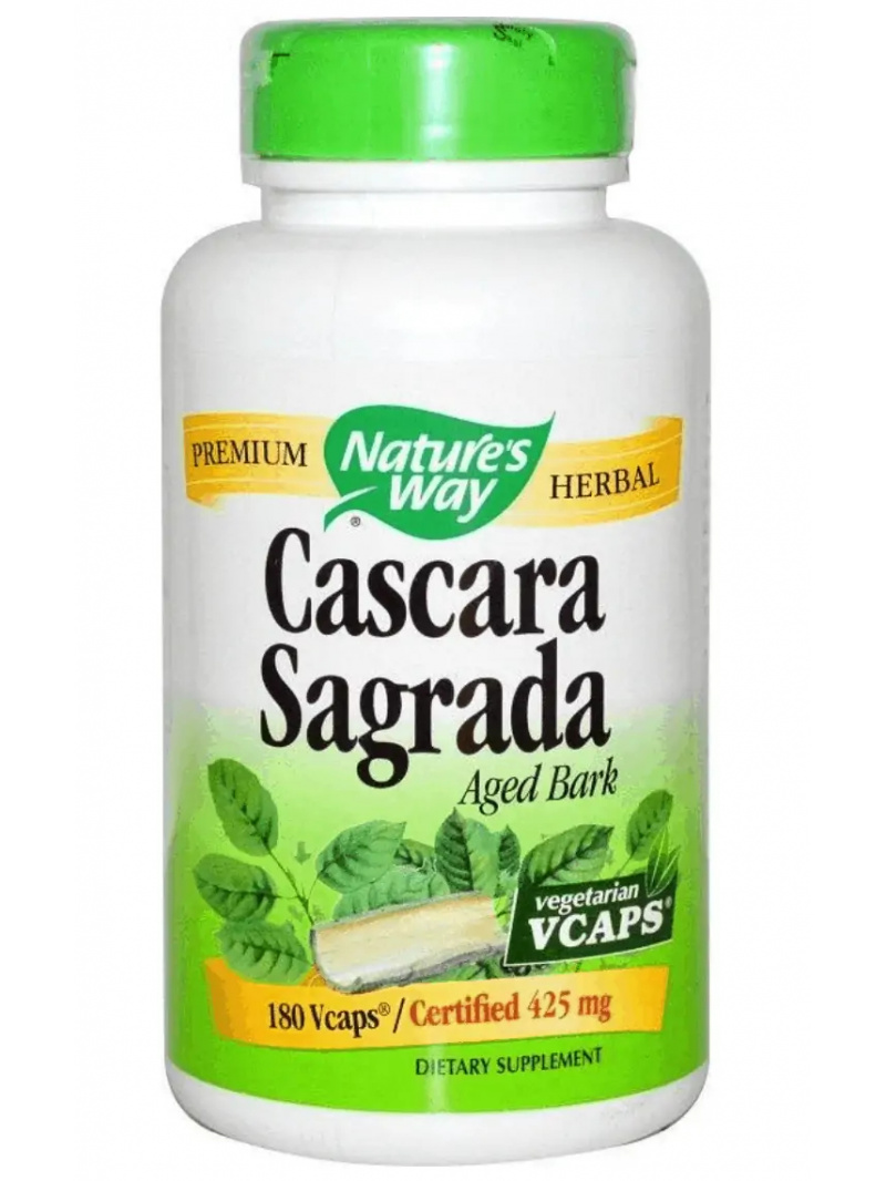 Nature&#39;s Way Cascara Sagrada 425 mg - 180 vegetariánskych kapsúl