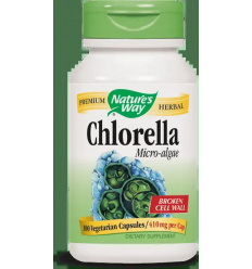 Nature&#39;s Way Chlorella s mikroriasami 410 mg - 100 vegetariánskych kapsúl