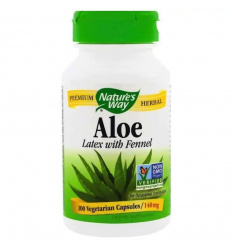 Nature s Way Aloe Latex s feniklom 140 mg - 100 vegetariánskych kapsúl