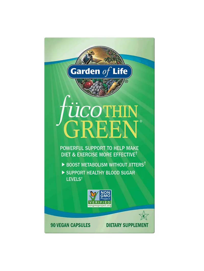 Garden of Life fucoTHIN GREEN (prírodný spaľovač tukov) – 90 vegánskych kapsúl