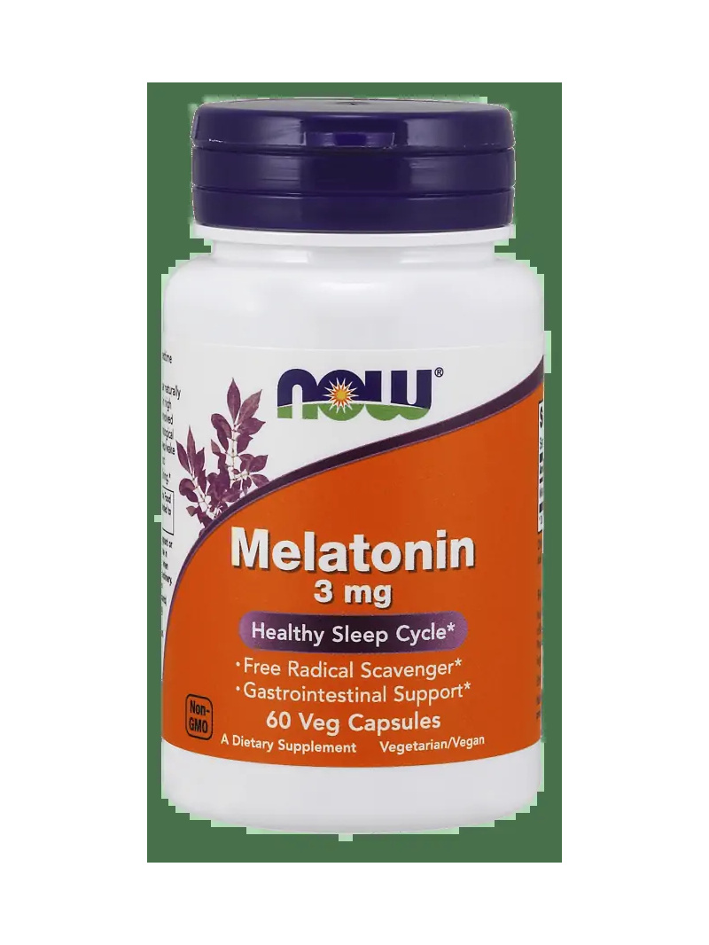 NOW FOODS Melatonín (Melatonín) 3 mg - 60 vegánskych kapsúl