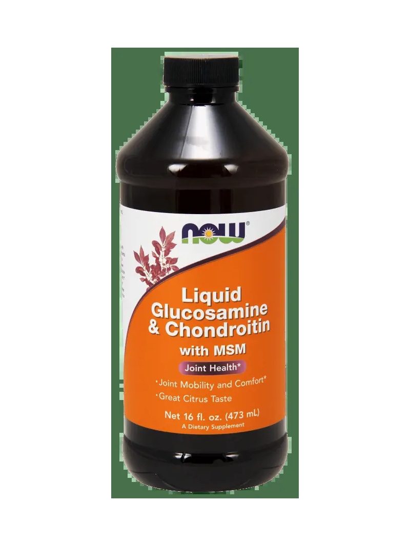 NOW FOODS Glukosamín & Chondroitín s MSM Liquid 473 ml