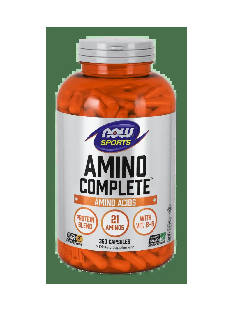 NOW SPORTS Amino Complete (Aminokyseliny + Proteín) 360 kapsúl