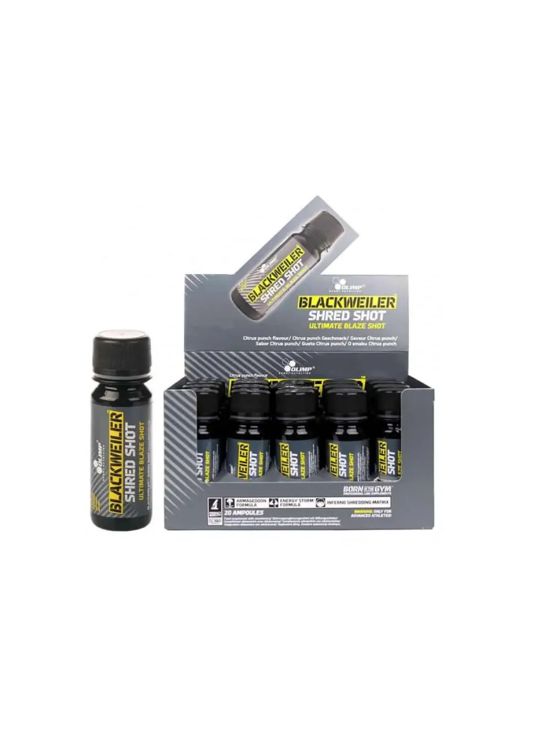 OLIMP Blackweiler Shred Shot 20 x 60 ml (predtréningové) citrusové plody