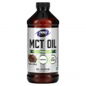 NOW SPORTS MCT Oil 100% Pure (MCT Oil) – 473 ml čokoládová mocha