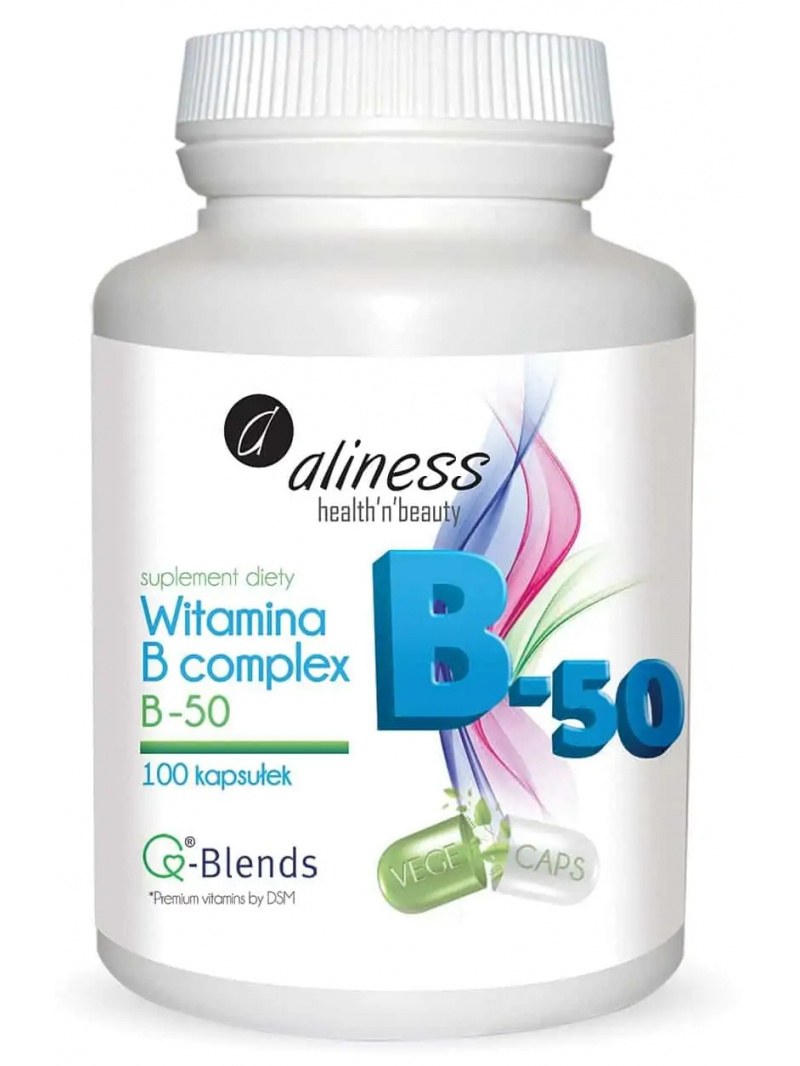 ALINESS Vitamin B Complex B-50 (Vitamin B Complex) 100 vegetariánskych kapsúl