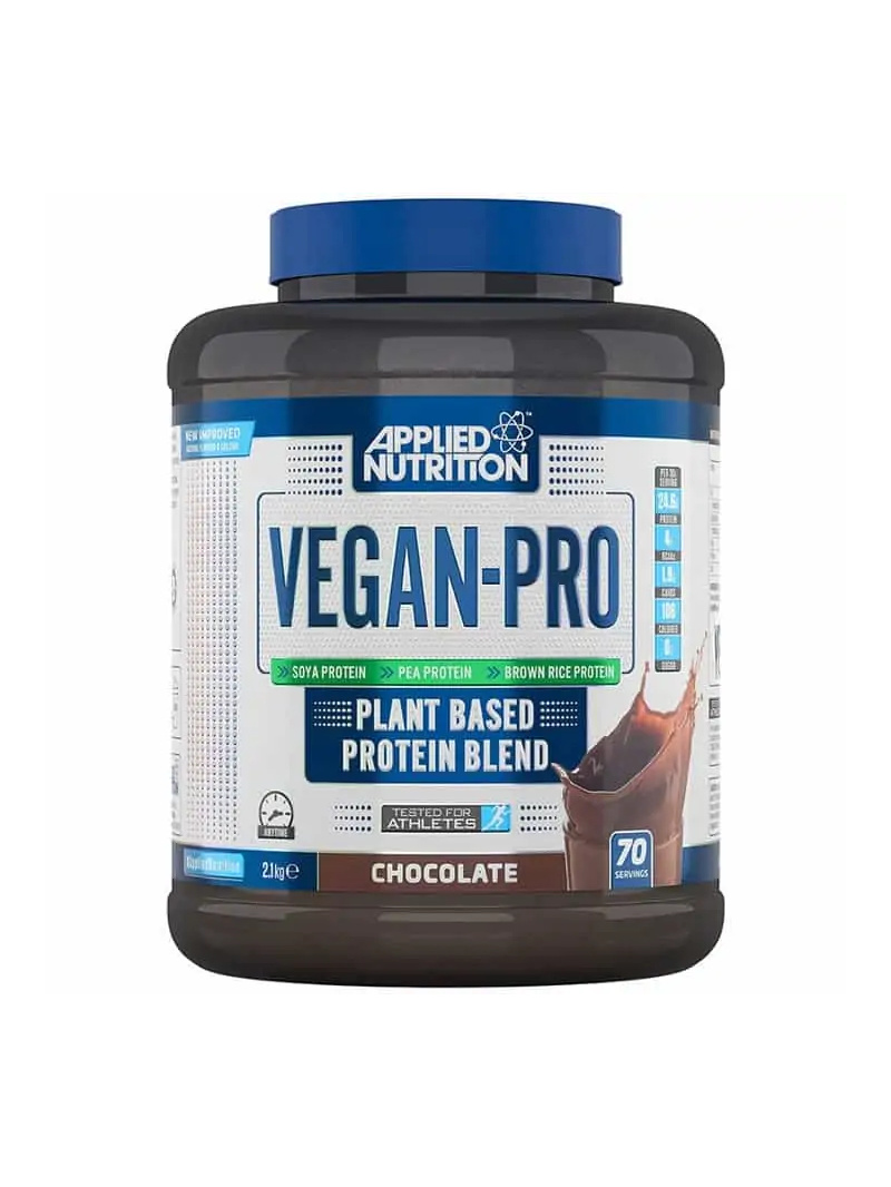 APLIKOVANÁ VÝŽIVA Vegan Pro - Zmes rastlinných bielkovín (Vegan Protein - Testované pre športovcov) 2,1 kg Čokoláda