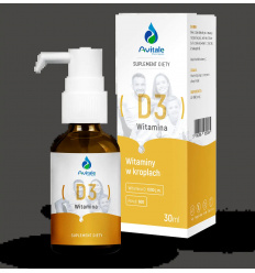 AVITALE Vitamín D3 1000 IU z lanolínu (vegánsky vitamín D3) 30 ml