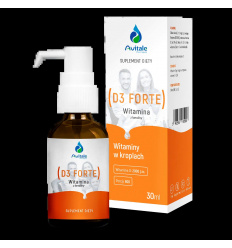 AVITALE Vitamín D3 Forte 2000 IU s lanolínom (vegánsky vitamín D3) 30 ml