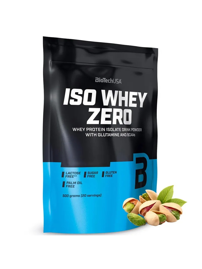 Biotech Iso Whey Zero Lactose Free (srvátkový proteínový izolát) 500 g pistácie