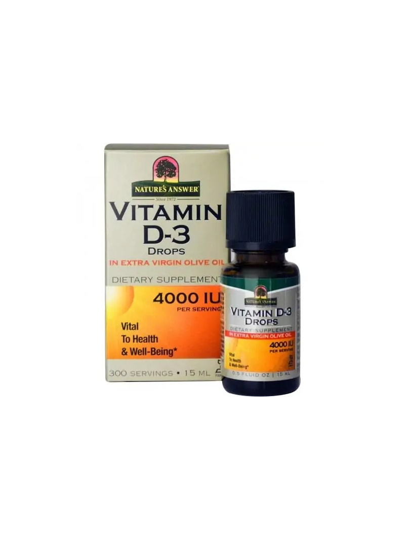 NATURE S ODPOVEĎ Tekutý vitamín D3 kvapky (vitamín D3 v kvapkách 4000 IU) 15 ml