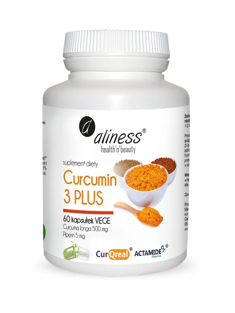 ALINES Curcumin C3 Complex PLUS (kurkumín + piperín) 60 vegetariánskych kapsúl