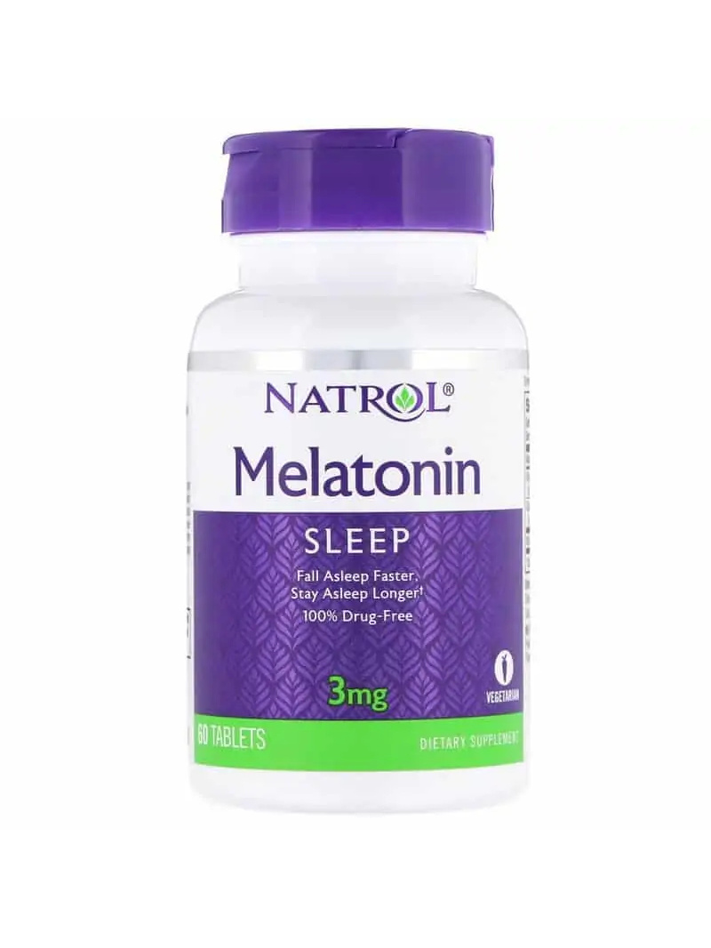 Natrol Melatonín 3 mg (Melatonín) 60 vegetariánskych tabliet