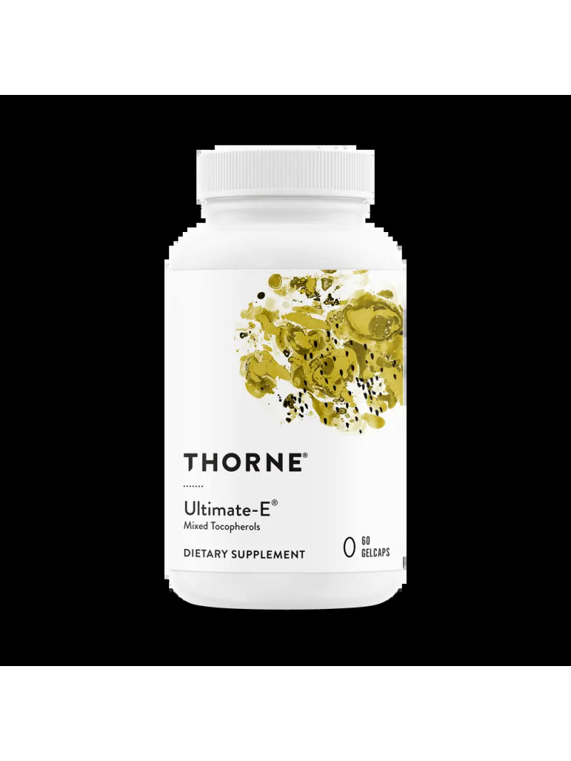 THORNE Ultimate-E (vitamín E - zmiešané tokoferoly - antioxidant) 60 mäkkých gélov