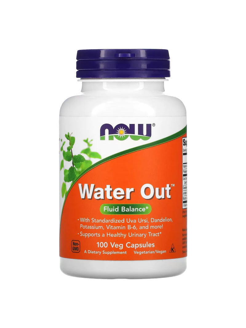 NOW FOODS Water Out™ (podporuje zdravie močových ciest) 100 vegánskych kapsúl